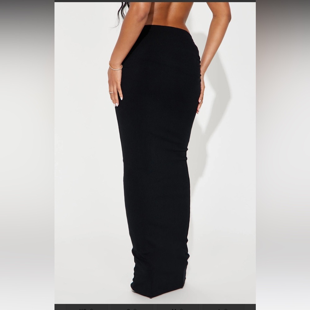 Fashion Nova Snatched Maxi Skirt - Black - Picture 3 of 4